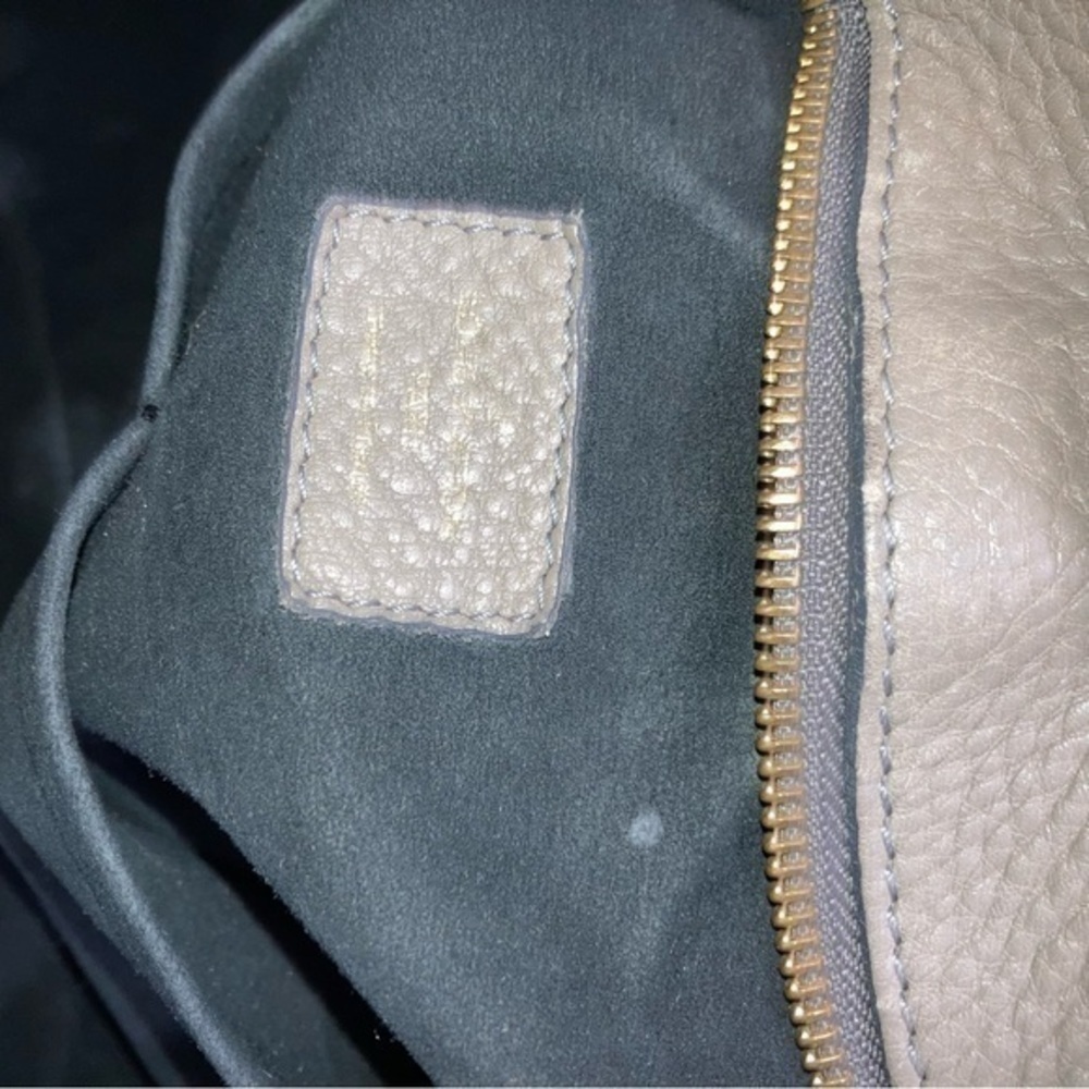 LOUIS VUITTON Solar PM Mahina Leather Grey taupe leather bag purse M93124 - Picture 14 of 16